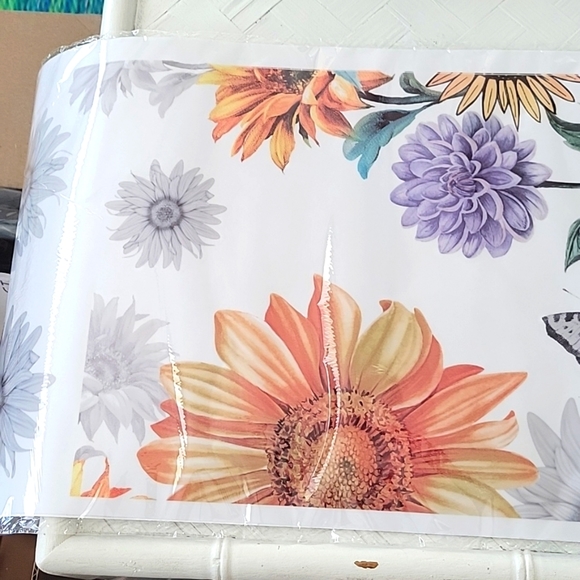 Adecns Garden Flow Room Decor Flowers Two 30 x 11 Sheets (NIB) - Picture 8 of 9